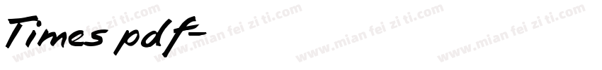 Times pdf字体转换